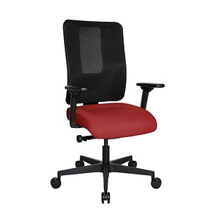 Topstar Bürostuhl Sitness Open X (N) Deluxe, OX300TW2 T210 Stoff rot, Gestell schwarz von Topstar