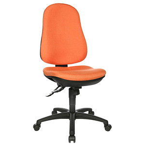 Topstar Bürostuhl Support SY, 8550 G04 Stoff orange, Gestell schwarz von Topstar