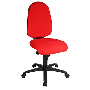 Topstar Bürostuhl Syncro Pro 5, S500 G21 Stoff rot, Gestell schwarz von Topstar