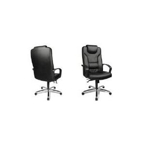 Topstar Chefsessel Comfort Point 127,00cm (50), chrom / schwarz Lehne / Sitz aus PU-beschichtetem Kunstleder, mit Lenden- - 1 Stück (7819 D60) von Topstar