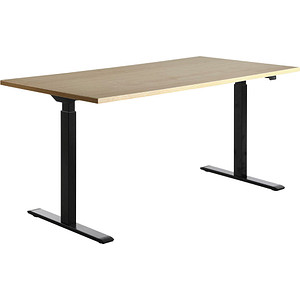 Topstar E-Table elektrisch höhenverstellbarer Schreibtisch ahorn rechteckig, T-Fuß-Gestell schwarz 160,0 x 80,0 cm Topstar E-Table elektrisch höhenverstellbarer Schreibtisch ahorn rechteckig, T-Fuß-Gestell schwarz 160,0 x 80,0 cm von Topstar
