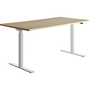 Topstar E-Table elektrisch höhenverstellbarer Schreibtisch ahorn rechteckig, T-Fuß-Gestell weiß 160,0 x 80,0 cm Topstar E-Table elektrisch höhenverstellbarer Schreibtisch ahorn rechteckig, T-Fuß-Gestell weiß 160,0 x 80,0 cm von Topstar