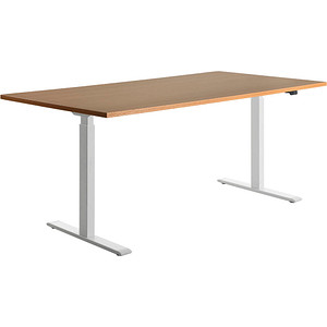 Topstar E-Table elektrisch höhenverstellbarer Schreibtisch buche rechteckig, T-Fuß-Gestell weiß 180,0 x 80,0 cm Topstar E-Table elektrisch höhenverstellbarer Schreibtisch buche rechteckig, T-Fuß-Gestell weiß 180,0 x 80,0 cm von Topstar