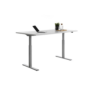 Topstar E-Table elektrisch höhenverstellbarer Schreibtisch lichtgrau rechteckig, T-Fuß-Gestell grau 180,0 x 80,0 cm Topstar E-Table elektrisch höhenverstellbarer Schreibtisch lichtgrau rechteckig, T-Fuß-Gestell grau 180,0 x 80,0 cm von Topstar