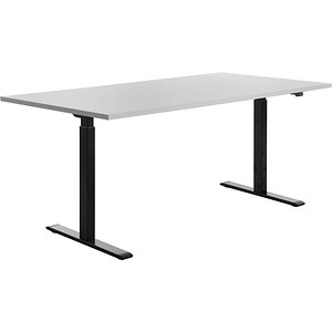 Topstar E-Table elektrisch höhenverstellbarer Schreibtisch lichtgrau rechteckig, T-Fuß-Gestell schwarz 180,0 x 80,0 cm Topstar E-Table elektrisch höhenverstellbarer Schreibtisch lichtgrau rechteckig, T-Fuß-Gestell schwarz 180,0 x 80,0 cm von Topstar