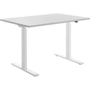 Topstar E-Table elektrisch höhenverstellbarer Schreibtisch lichtgrau rechteckig, T-Fuß-Gestell weiß 120,0 x 80,0 cm Topstar E-Table elektrisch höhenverstellbarer Schreibtisch lichtgrau rechteckig, T-Fuß-Gestell weiß 120,0 x 80,0 cm von Topstar