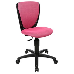 Topstar Kinderdrehstuhl High S'cool®, 70570BB10 Stoff rosa, Gestell schwarz von Topstar