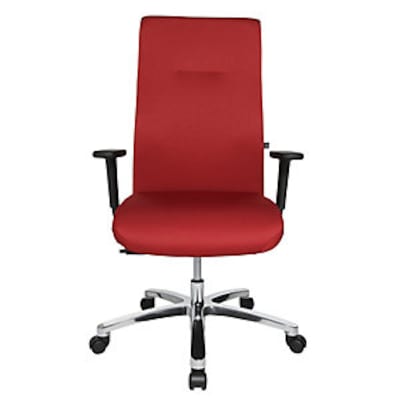 Topstar Operator-Drehstuhl BIGSTAR20, Punktsynchron-Mechanik, Tragf. 150 kg, rot von Topstar