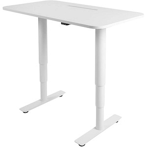 Topstar Sitness X Up Table 20 elektrisch höhenverstellbarer Schreibtisch weiß rechteckig, T-Fuß-Gestell weiß 110,0 x 60,0 cm von Topstar