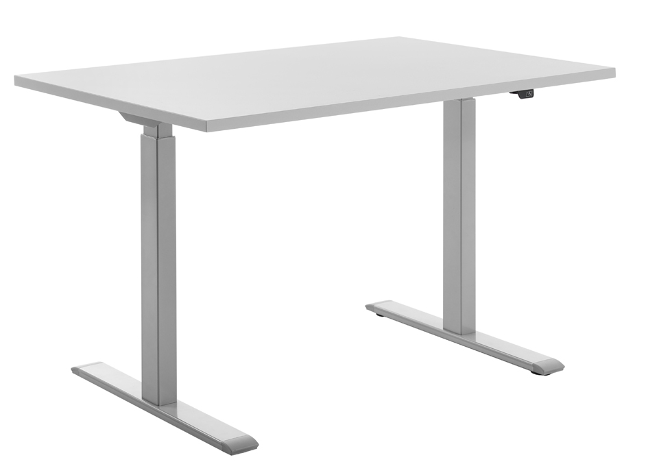 Topstar Sitz-/Steh-Schreibtisch, (B)1.200 mm, grau/grau von Topstar