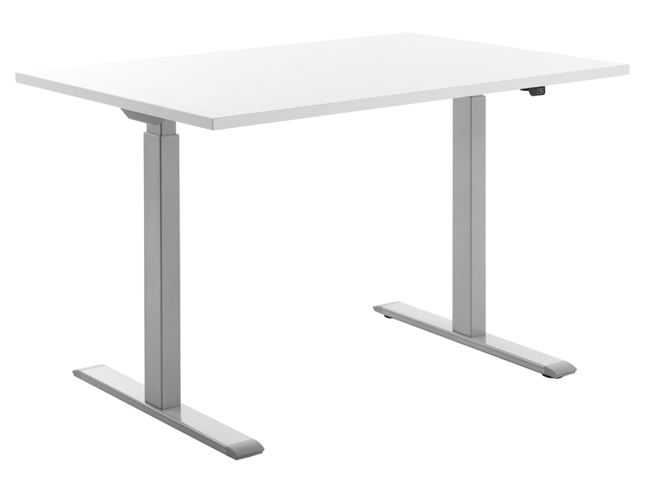 Topstar Sitz-/Steh-Schreibtisch, (B)1.200 mm, grau/weiß von Topstar