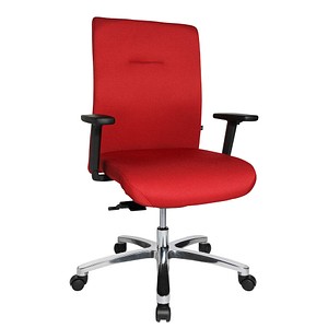 Topstar XXL Bürostuhl Big Star 10, BT190T W51 Stoff rot, Gestell alu von Topstar