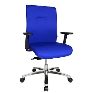 Topstar XXL Bürostuhl Big Star 10, BT190T W56 Stoff blau, Gestell alu von Topstar