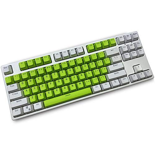 Tastaturen, 87 PBT Tasten Tastaturen Mechanische Tastaturen Doppelte Backlit Word Transparent Farbspieltastaturen für US Layout Tastatur für Cherry MX Tastaturen von Topwang