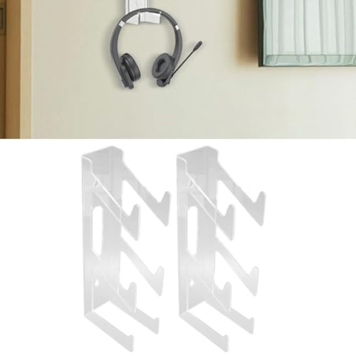 Topyond 2 Stück PS5-Headset-Ständer, Controller-Halter, Gaming-Zubehör, geeignet für fast alle Controller, wandmontierter Acryl-Controller-Ständer von Topyond