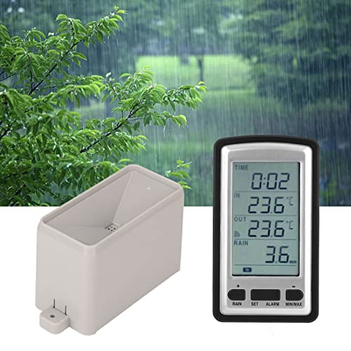 Digitaler Drahtloser Regenmesser, Wetterstation, Haushalts-Regenmesser Im Freien, RCC-Übertragungs-Temperaturrekorder Mit Empfänger Für Den Innen- Und Außenbereich Digitaler Drahtloser Regenmesser, Wetterstation, Haushalts-Regenmesser Im Freien, RCC-Übertragungs-Temperaturrekorder Mit Empfänger Für Den Innen- Und Außenbereich von Topyond