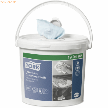 Tork Reinigungstücher fusselarm W10 1-lagig 16,5x30cm türkis Spenderei Tork Reinigungstücher fusselarm W10 1-lagig 16,5x30cm türkis Spenderei von Tork