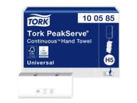 Håndklædeark Tork H5 PeakServe® Continuous™ Universal 1-lag hvid - (12 pakker x 410 stk./karton) von Tork