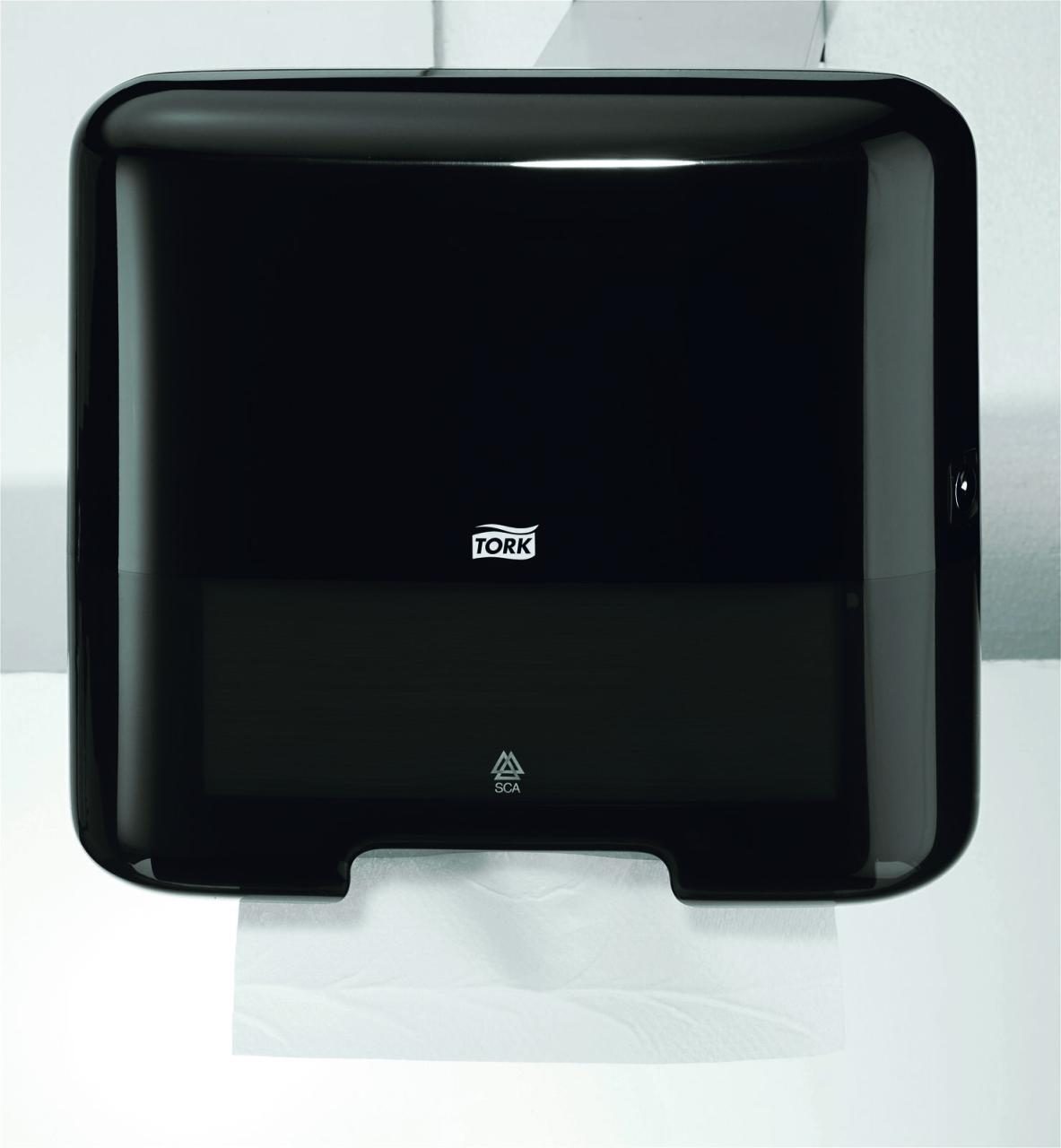 TORK Papierhandtuchspender Elevation H3 Classic Mini 300 Tücher schwarz TORK Papierhandtuchspender Elevation H3 Classic Mini 300 Tücher schwarz von Tork