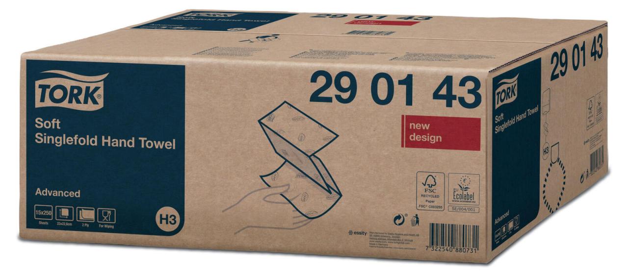 TORK Papierhandtücher Advanced Soft 2-lagig TORK Papierhandtücher Advanced Soft 2-lagig von Tork