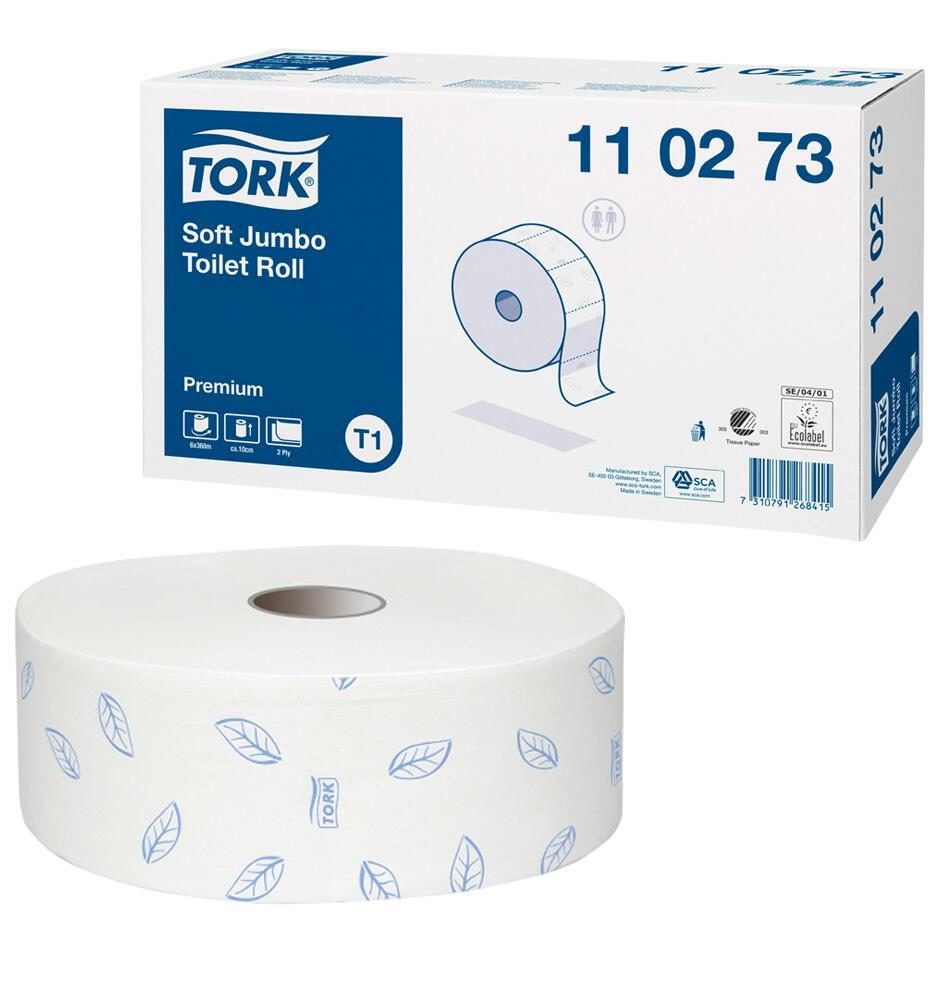 TORK Toilettenpapier Tork Toi-Papier Prem. Jumbo 2l 2-lagig von Tork