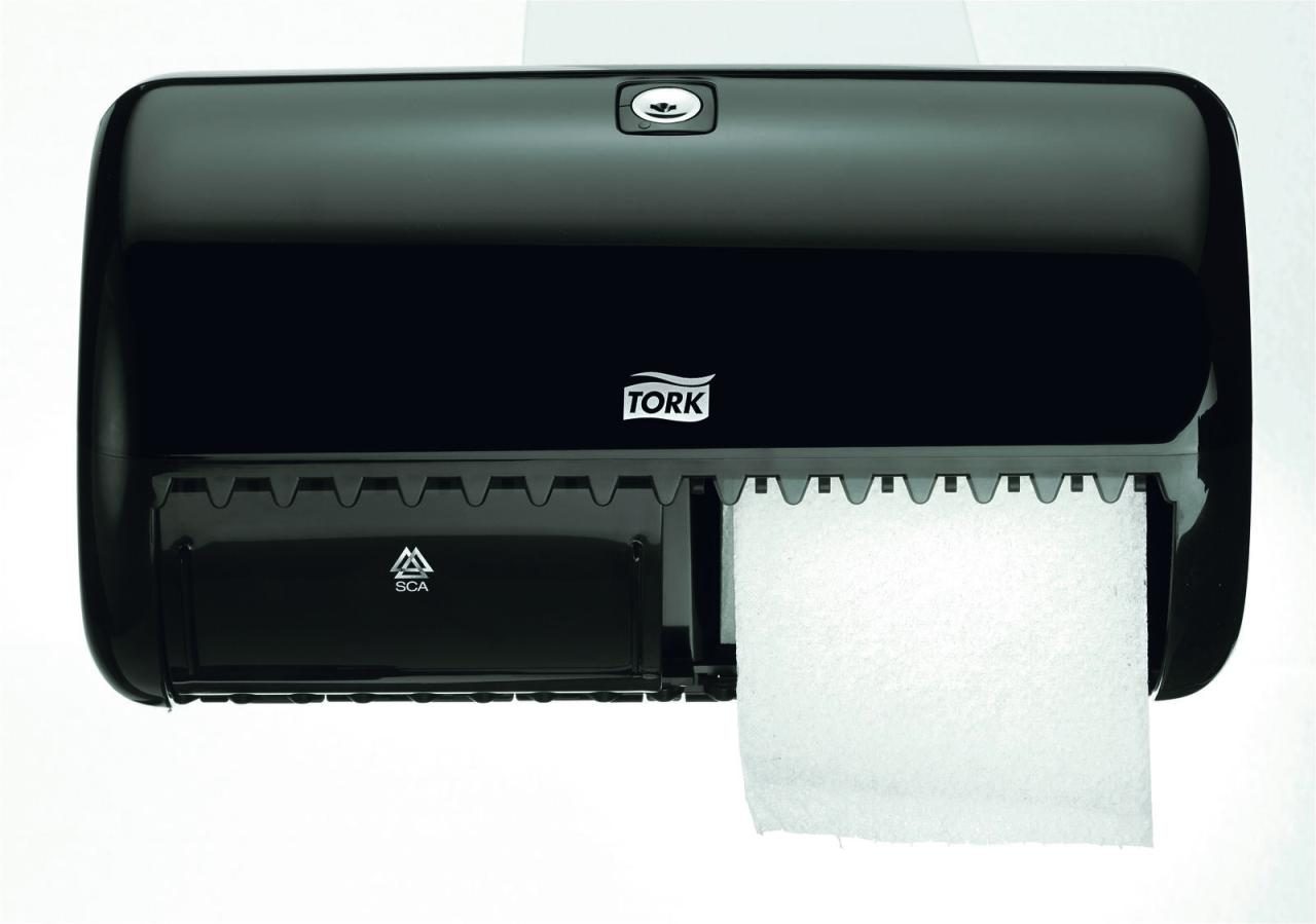 TORK Toilettenpapierspender Elevation T4 2 Rollen schwarz TORK Toilettenpapierspender Elevation T4 2 Rollen schwarz von Tork