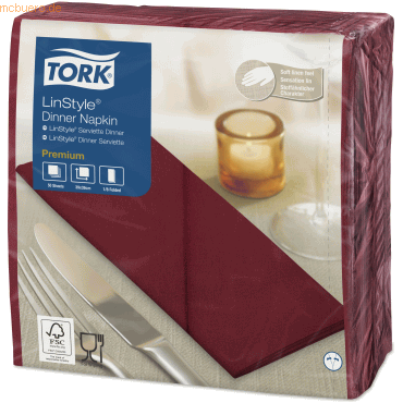 Tork Dinnerservietten Premium LinStyle 39x39cm 1/8 Falz 1-lagig bordea Tork Dinnerservietten Premium LinStyle 39x39cm 1/8 Falz 1-lagig bordea von Tork