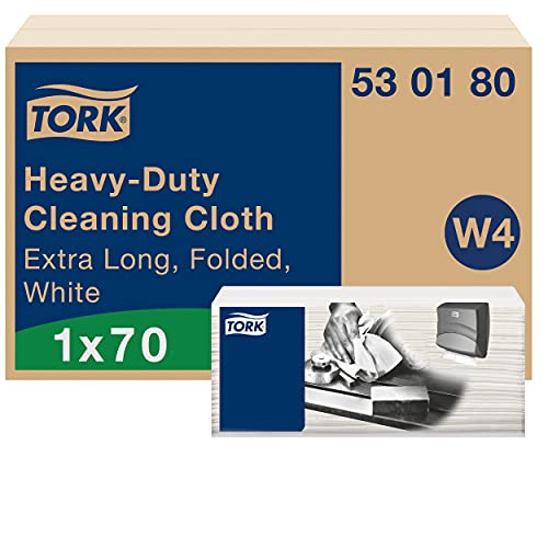 Tork Extra-Starke Mehrzweck Reinigungstücher Weiß W4, 1 × 70 Tücher, 530180 von Tork