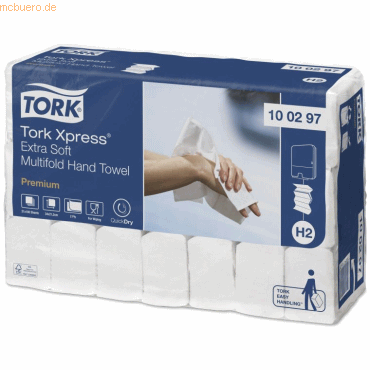 Tork Handtücher Premium Interfold extra weich 2-lagig weiß VE=21x100 S Tork Handtücher Premium Interfold extra weich 2-lagig weiß VE=21x100 S von Tork
