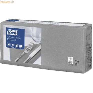 Tork Lunchservietten Advanced 33x33cm 1/4 Falz 3-lagig grau VE=150 Stü Tork Lunchservietten Advanced 33x33cm 1/4 Falz 3-lagig grau VE=150 Stü von Tork