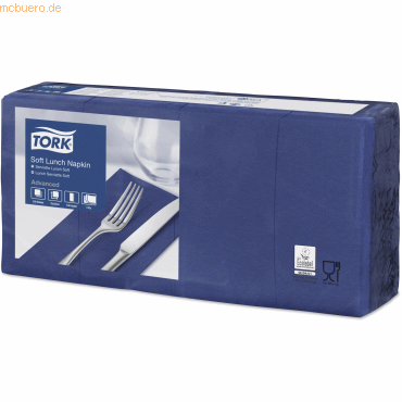 Tork Lunchservietten Advanced 33x33cm 1/8 Falz 3-lagig dunkelblau VE=1 Tork Lunchservietten Advanced 33x33cm 1/8 Falz 3-lagig dunkelblau VE=1 von Tork