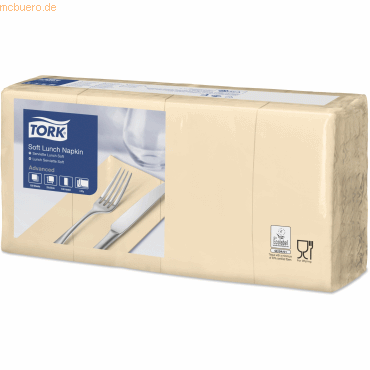Tork Lunchservietten Advanced 33x33cm 1/8 Falz 3-lagig sandfarben VE=1 Tork Lunchservietten Advanced 33x33cm 1/8 Falz 3-lagig sandfarben VE=1 von Tork