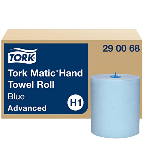 Tork Matic Rollenhandtuch Advanced 290068 - H1 Papierhandtücher für Rollenhandtuchspender, saugfähig und reißfest, nachverfolgbare Herkunft, 2-lagig, blau - 6 Rollen x 150 m Tork Matic Rollenhandtuch Advanced 290068 - H1 Papierhandtücher für Rollenhandtuchspender, saugfähig und reißfest, nachverfolgbare Herkunft, 2-lagig, blau - 6 Rollen x 150 m von Tork