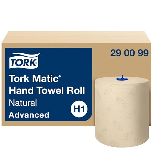 Tork Matic Rollenhandtuch Natur H1, Advanced-Qualität, reißfest, 2-lagig, 6 × 150 m, 290099 von Tork