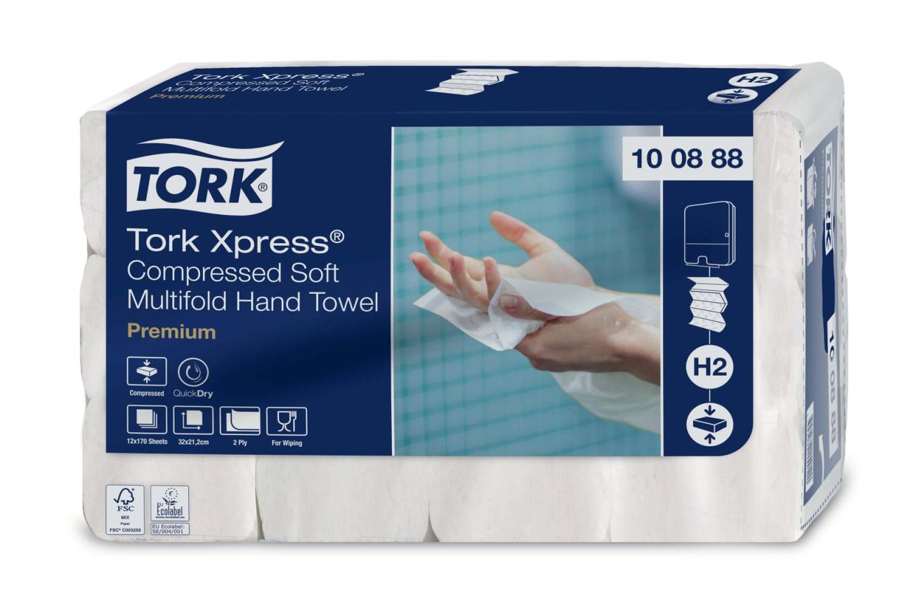 TORK Papierhandtücher Xpress® H2 Premium 2-lagig TORK Papierhandtücher Xpress® H2 Premium 2-lagig von Tork