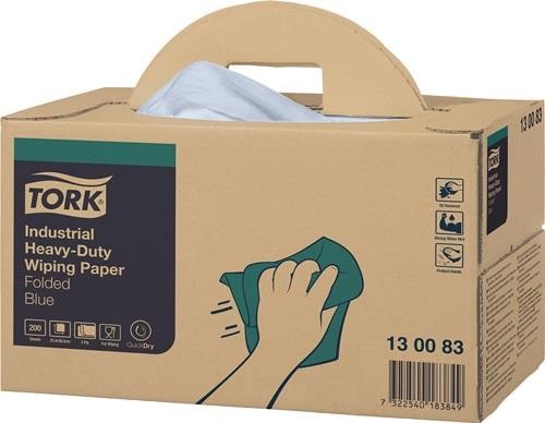 Tork Putztuch 130083 L324xB385ca.mm blau 3-lagig,geprägt Krt. Tork Putztuch 130083 L324xB385ca.mm blau 3-lagig,geprägt Krt. von Tork