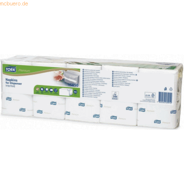 Tork Servietten Premium für Serviettenspender N4 Interfold 16,5x21,6cm Tork Servietten Premium für Serviettenspender N4 Interfold 16,5x21,6cm von Tork