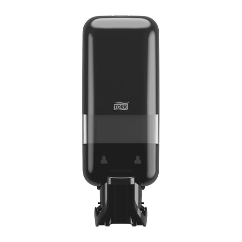 Tork Spender für Seifen und Händedesinfektionsmittel mit Armhebel Schwarz S4, geeignet für Flüssigseife, Schaum und Gel, Elevation Design, 564108 von Tork