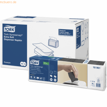 Tork Spenderservietten Xpressnap Extra (N4-System) 16,5x21,3cm 2-lagig von Tork