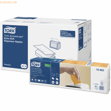 Tork Spenderservietten Xpressnap Extra (N4-System) 16,5x21,3cm 2-lagig von Tork