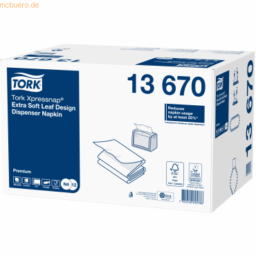 Tork Spenderservietten Xpressnap extra soft (N4-System) 33x21,3cm 2-la von Tork