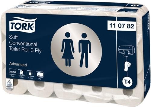 Tork Toilettenpapier Advanced · 110782 3-lagig,Dekorprägung 30x1 Rl. Tork Toilettenpapier Advanced · 110782 3-lagig,Dekorprägung 30x1 Rl. von Tork
