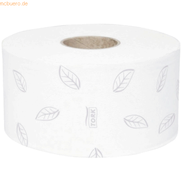 Tork Toilettenpapier Premium Mini Jumbo Rolle 3-lagig 10cmx120m weiß V Tork Toilettenpapier Premium Mini Jumbo Rolle 3-lagig 10cmx120m weiß V von Tork