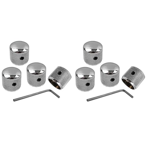 Torsten 8 Stücke Metall Volume Tone Dome Tone Gitarren Geschwindigkeits Regler mit Schrauben für Strat LP Elektor Gitarre Oder Bass Torsten 8 Stücke Metall Volume Tone Dome Tone Gitarren Geschwindigkeits Regler mit Schrauben für Strat LP Elektor Gitarre Oder Bass von Torsten