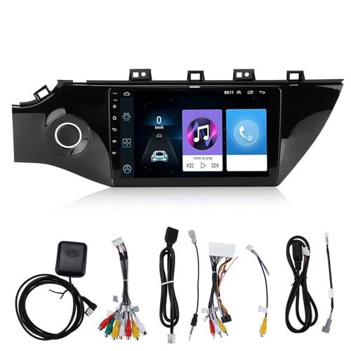 Torvex Auto-Multimedia-Player, 9-Zoll-Navigator-Headunit, Android 10.0-Ersatz, kompatibel mit Rio 4 2017–2019, Navigations-Stereosystem (2+32G) von Torvex