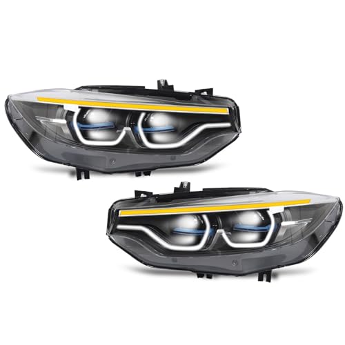 Torvex LED-Scheinwerfer, kompatibel mit 4 Serien F32 F33 F36 2014–2016, anpassungsfähige Lampe, Ersatz für Xenon-Scheinwerfer im LCI-Stil von Torvex