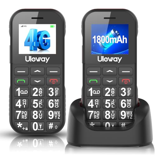 Tosaju 4G Seniorenhandy Ohne Vertrag Tastenhandy Mobiltelefon für Senioren Rentner 1800mAh Batterie mit Großen Tasten Mobiltelefon Einfach Großtastenhandy mit Ladestation SOS Notruftaste Tosaju 4G Seniorenhandy Ohne Vertrag Tastenhandy Mobiltelefon für Senioren Rentner 1800mAh Batterie mit Großen Tasten Mobiltelefon Einfach Großtastenhandy mit Ladestation SOS Notruftaste von Tosaju