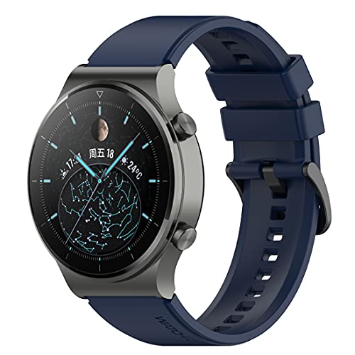 Tosenpo Armband Kompatibel mit Huawei Watch GT2 Pro,22mm Silikon Quick-Fit Ersatz Armbänder für GT2 Pro (Blau) von Tosenpo