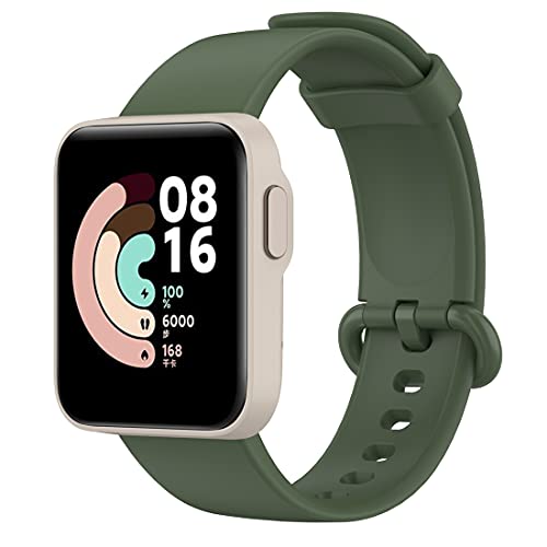 Tosenpo Armband für Xiaomi Mi Watch Lite, Ersatzband aus Silikon, wasserdicht, Sport für Xiaomi Mi Watch Lite/Red Mi Watch Lite (grün) von Tosenpo