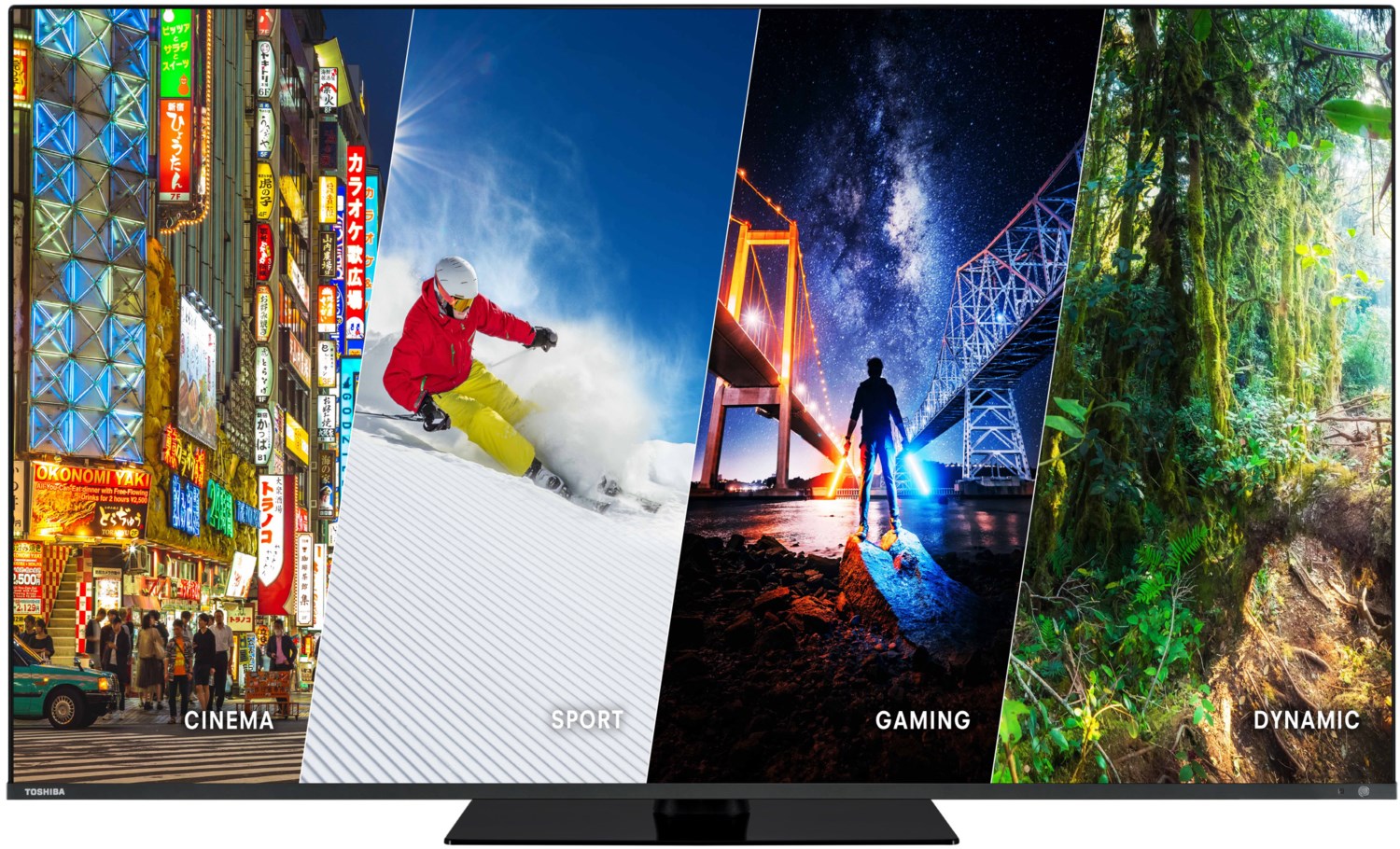 55QA7D63DG 139 cm (55") QLED-TV schwarz / E von Toshiba
